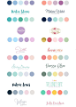 I like the color schemes under the words Melissa Walsh, Bonnie Price, and Sweet Escape