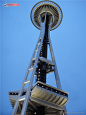 西雅图太空针塔摄影图片素材
