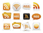16个设计精美的RSS图标集