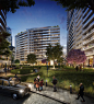 Canary Wharf Development Including Herzog & de Meuron Tower Wins Planning Approval,© DBOX for Canary Wharf Group