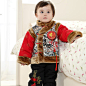 新年婴儿唐装棉衣 男童外套装0-1-2-3岁宝宝加厚冬装 婴幼儿童装-tmall.com天猫