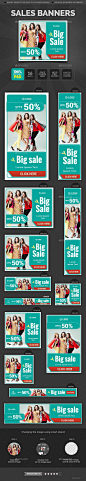 Sale Banners Template #design #web Download: http://graphicriver.net/item/sale-banners/11932744?ref=ksioks
