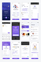 健康健身类社交app ui kit Momotaro .sketch素材下载 - 豆皮儿