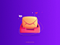 Message message brush affinitydesigner grainy gradient dribbble art icon vector illustration