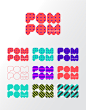 POM POM - Brand Identity : POM POM is a modern and stylish lingerie brand created by Reynolds and Reyner agency for a fashion designer from Los Angeles. In each set there are two kinds of panties packed in individual boxes that resemble diagonally-cut cub