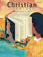 Fall Book Review Cover (The Christian Century) 
by Rebekka Dunlap（USA）