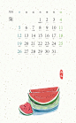 日历食物版 The calendar of 2015-周莫叽_食物 日历_涂鸦王国插画