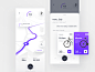 Smart Bike Sharing Exploration card 3d mapping navigation rent rental bot chat assistant artificial intelligence app sharing map bike smart iphonex