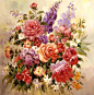 Flowers. The artworks. Dzhanilyatii Antonio . Artists. Paintings, art gallery, russian art