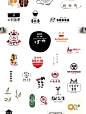 %name 中国传统美食店铺日本料理日式餐厅小清新LOGO标志设计参考图片