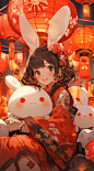 mrjoe0615_a_girl_holds_a_bunny_on_her_lap_in_the_style_of_japan_1e110f13-c246-4c58-b3eb-1b96223bceee