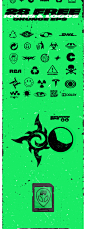 炫酷机能小众地下街头SWAG嘻哈涂鸦酸性元素图形符号png设计素材-淘宝网