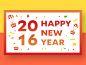 2016 New Year Greeting card