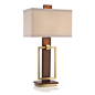 John Richard 32" Linear Illumination Table Lamp - 325"H Smart and stylish mixed media table lamp