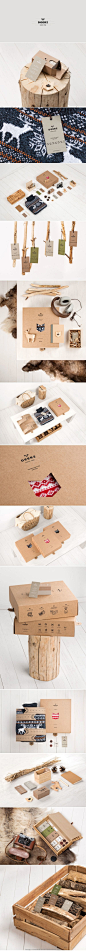 Deerz logo corporate branding visual graphic identity kraft paper design business card label packaging box white print clothing nature wood: 