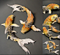 CUSTOM ORDER Koi Pair by creaturesfromel on Etsy