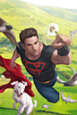 Superboy & Krypto by Stanley Lau