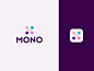 MONO game minimal type flat branding logotype logo app icon