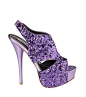 Steve Madden purple sequin heels