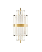 With an elegant blending of crystal glass and brass, Liberty Wall Lamp II perfectly combines with the Liberty Chandelier. Its great details and characteristic brightness make of this luxury lighting piece the ideal solution to complement any space | http: