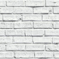 White Brick (623004) - Arthouse Wallpapers - A realistic looking brick effect wallpaper, shown here in a bright white colourway - perfect for a contemporary look. Please request sample for true colour match.