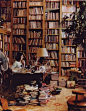 Nigella Lawson's study/library, by Ramona.  Nigella Lucy Lawson is an English food writer, journalist and broadcaster. Lawson is the daughter of Nigel Lawson, the former Chancellor of the Exchequer, and Vanessa Salmon, whose family owned the J. Lyons and 