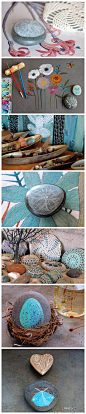 【图】【绘画】手绘石头④—来自墨西哥插画师作品。_艺术__The manual wall _T2018920 #率叶插件，让花瓣网更好用#