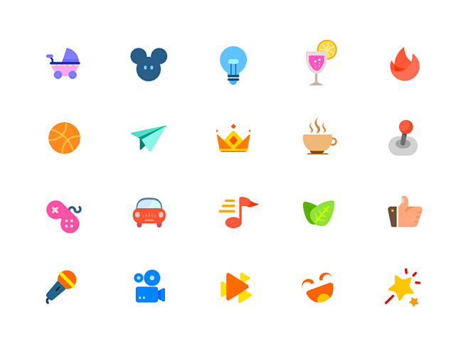 Icons for several ch...