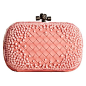 Bottega Veneta pink leather embellished 'Pointillisme Knot' clutch