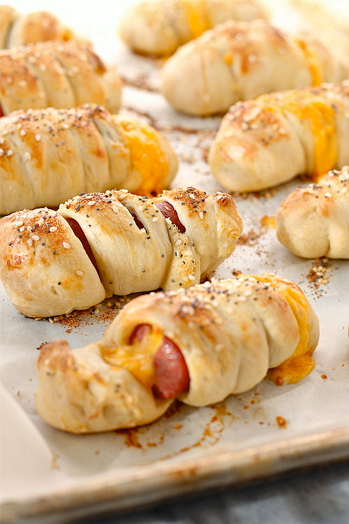 Mini Bagel Dogs with...