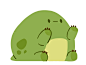 Stubby Bean Rex is a character by my friend/coworker Chenya. I imagine this is his preferred mode of locomotion.