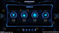 科技感大数据可视化界面首页