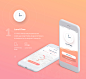 LunchTime - Mobile App Design Freebie : LunchApp a clean, minimal and pixel perfect iOSmobile app design freebie, designed at Netguruby designers for the designers' community