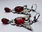 Vampire bloody drops earrings by Pinkabsinthe on deviantART