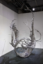 Steel Sculptures Made of More Than 20,000 Chinese Characters