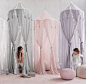 RH baby&child's Cotton Voile Play Canopy:A little imagination goes a lot further when it's accompanied by our hanging canopy, which transforms any nook into an enchanted enclosure just perfect for play.