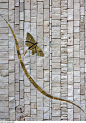 Mosaic - detail: 
地面雕花 铜质蝴蝶