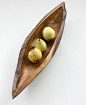 印尼产　　　大尺寸老柚木雕盆摆件（22号）可做果盘