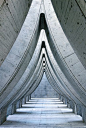 Roof of the carpark of Sihlcity mall Zurich - architect Theo Hotz