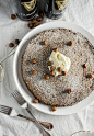 Flourless Guinness Chocolate Cake with Whiskey Whipped Cream