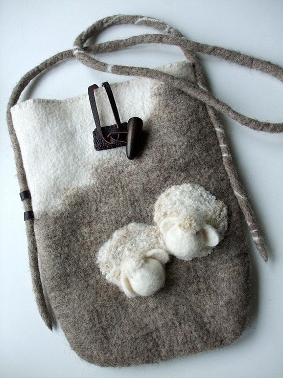 Wool Felted Bag shee...