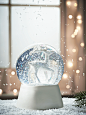 NEW Ceramic Deer Snowglobe : Simple and elegant with a hint of festive fun, our snowglobe contains a majestic standing deer in snowy white ceramic, with a ceramic base and fine, softly glittered snow.
Place on your mantelpiece for a subtle nod to Christma