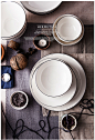 朵颐 纯白欧式创意高档新骨瓷餐具套装家用碗碟盘西式碗碟套装-淘宝网