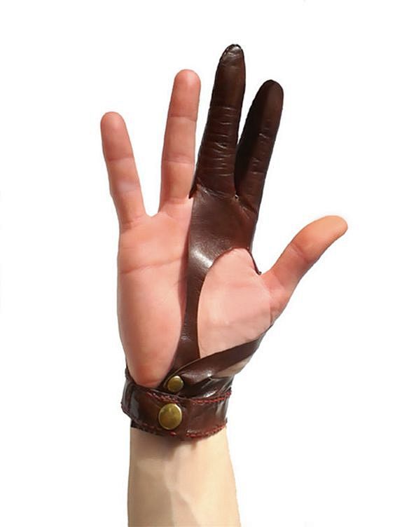 Leather archer glove...