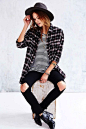 Weekend Inspiration: Casual In Plaid + Stripes (via Bloglovin.com ): 