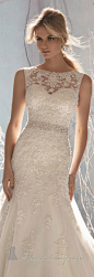 Beaded Sleeveless Gown by Bridal by Mori Lee <3