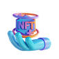 Nft 传输 3D 插图