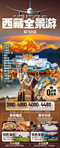 西藏旅游海报设计 - 小红书