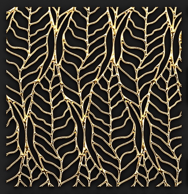 金箔装饰背景贴金立体树叶饰品