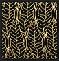 金箔装饰背景贴金立体树叶饰品